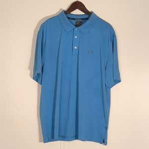 Greg Norman Tasso Elba Vibrant Blue Golf Polo Shirt
